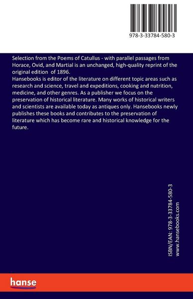 Produktbild: Selection from the Poems of Catullus