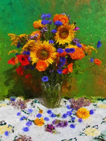 CALVENDO Puzzle Sommerstrauß | 1000 Teile Lege-Größe 64x48cm Foto-Puzzle für glückliche Stunden
