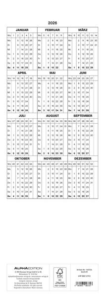 Produktbild: Gartenzauber 2026 - Streifenkalender 15x42 cm - mit viel Platz für Eintragungen - Gärten - Bildkalender - Wandplaner - Gartenkalender