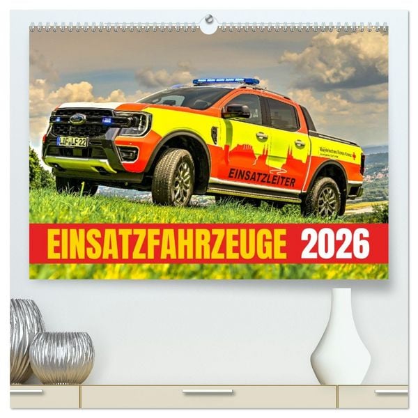 Produktbild: Einsatzfahrzeuge 112 (hochwertiger Premium Wandkalender 2026 DIN A2 quer), Kunstdruck in Hochglanz