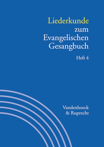 Produktbild: Liederkunde zum Evangelischen Gesangbuch. Heft 4