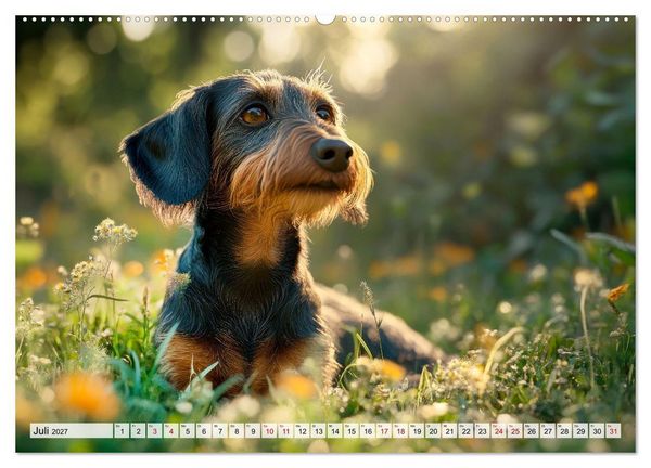 Produktbild: Lieblingshund Dackel (hochwertiger Premium Wandkalender 2027 DIN A2 quer), Kunstdruck in Hochglanz