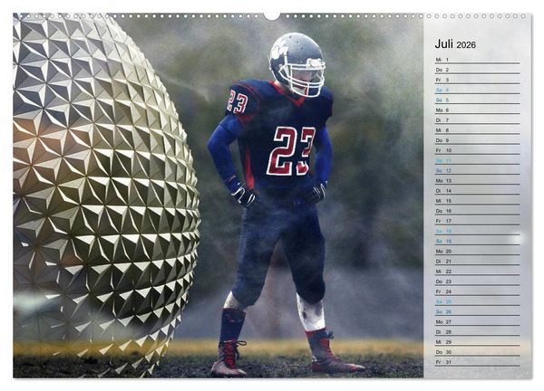 Produktbild: HEROES - American Football (hochwertiger Premium Wandkalender 2026 DIN A2 quer), Kunstdruck in Hochglanz