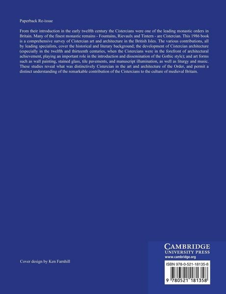 Produktbild: Cistercian Art and Architecture in the British Isles