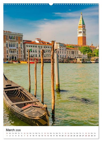 Produktbild: Italy, Venice - Immortal City on Water (Wall Calendar 2026 DIN A2 portrait), CALVENDO 12 Month Wall Calendar