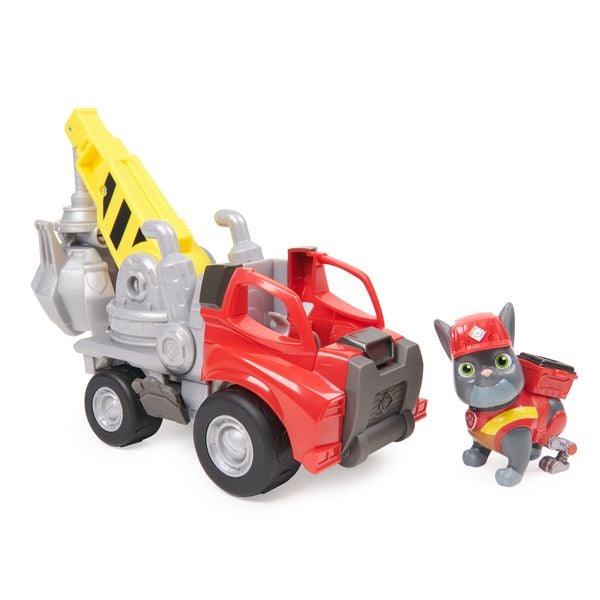Rubble & Crew - Kran-Baufahrzeug mit Charger-Figur (Basis Fahrzeug)