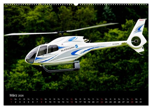 Produktbild: Modellhelis (Wandkalender 2026 DIN A2 quer), CALVENDO Monatskalender