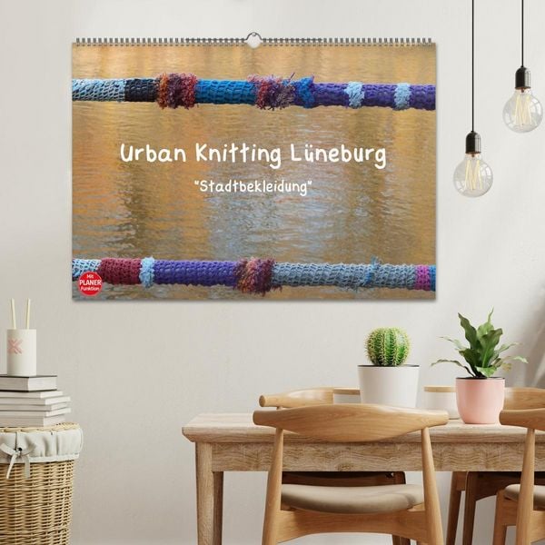 Produktbild: Urban Knitting L&uuml;neburg (Wandkalender 2026 DIN A2 quer), CALVENDO Monatskalender