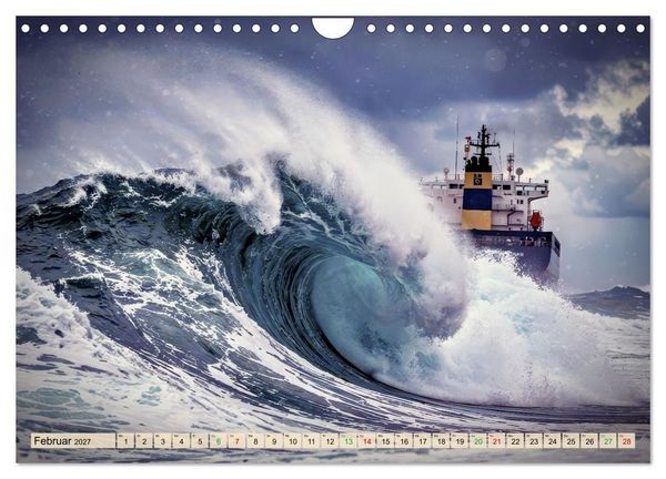 Produktbild: Gef&auml;hrliche Brandung (Wandkalender 2027 DIN A4 quer), CALVENDO Monatskalender