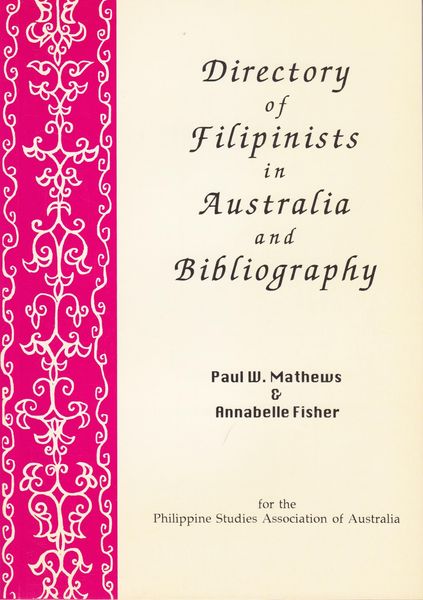 Produktbild: Directory of Filipinists in Australia and Bibliography
