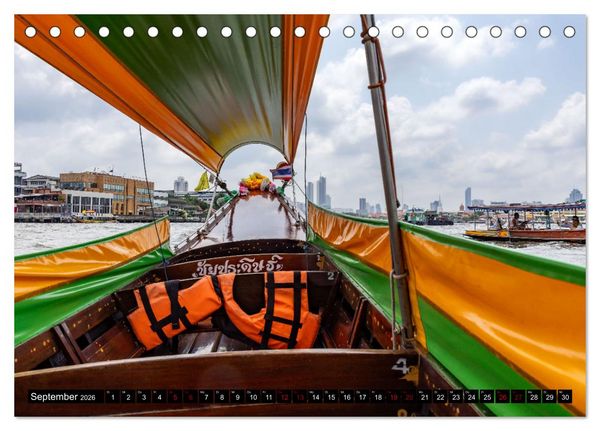 Produktbild: Bangkok - pulsierende Hauptstadt Thailands (Tischkalender 2026 DIN A5 quer), CALVENDO Monatskalender