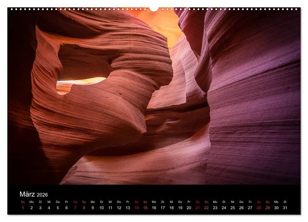 Produktbild: USA Desert Dreams (hochwertiger Premium Wandkalender 2026 DIN A2 quer), Kunstdruck in Hochglanz
