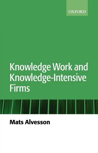 Produktbild: Knowledge Work and Knowledge-Intensive Firms