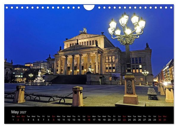 Produktbild: Evening Walk through Berlin (Wall Calendar 2027 DIN A4 landscape), CALVENDO 12 Month Wall Calendar