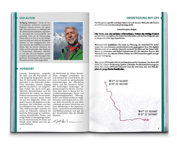 Produktbild: KOMPASS Wanderf&uuml;hrer Fassatal, Rosengarten, 60 Touren