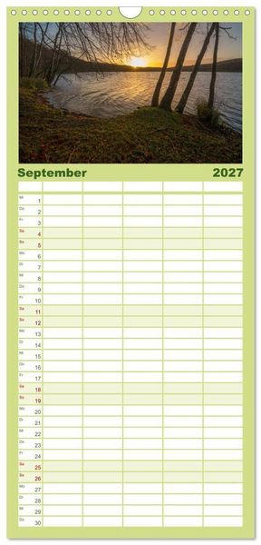 Produktbild: Familienplaner 2027 - Usedom - Deutscher Inseltraum mit 5 Spalten (Wandkalender, 21 x 45 cm) CALVENDO