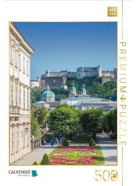 CALVENDO Puzzle SALZBURG Grandioser Blick auf die Festung Hohensalzburg | 500 Teile Lege-Größe 48 × 36 cm Foto-Puzzle für Erwachsene