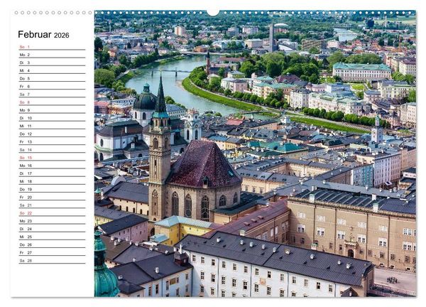 Produktbild: &Ouml;sterreich. Gr&uuml;&szlig;e vom Land der Berge und Seen (hochwertiger Premium Wandkalender 2026 DIN A2 quer), Kunstdruck in Hochglanz
