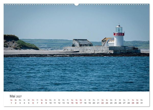 Produktbild: Leuchtt&uuml;rme Irlands (hochwertiger Premium Wandkalender 2027 DIN A2 quer), Kunstdruck in Hochglanz