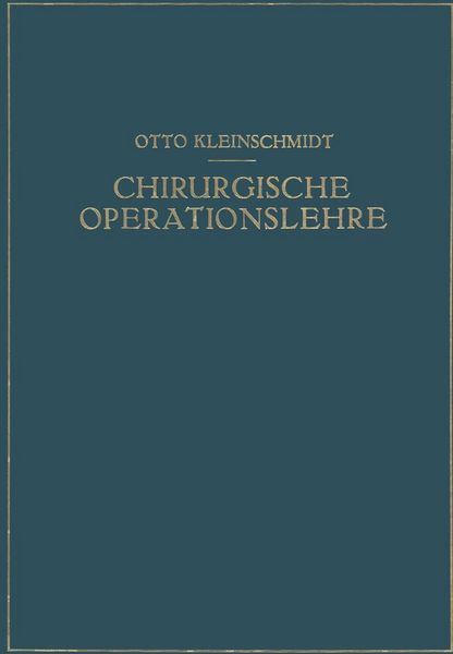 Produktbild: Chirurgische Operationslehre