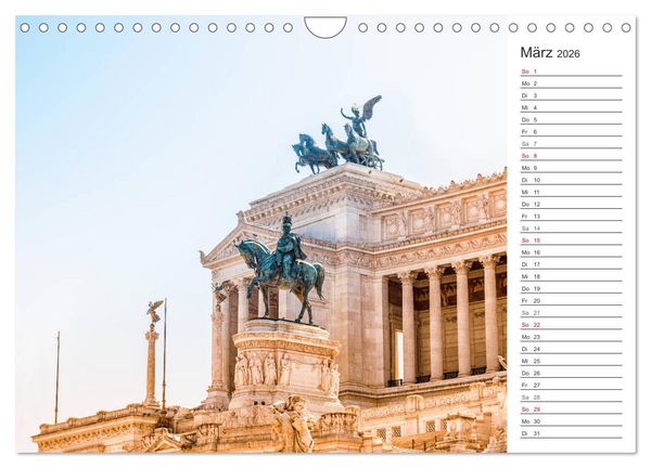 Produktbild: ROM - Ein Spaziergang durch die Geschichte (Wandkalender 2026 DIN A4 quer), CALVENDO Monatskalender
