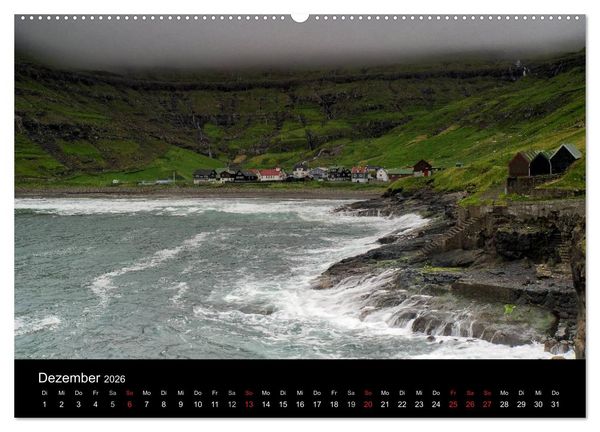 Produktbild: Wunderbare F&auml;r&ouml;er Inseln (hochwertiger Premium Wandkalender 2026 DIN A2 quer), Kunstdruck in Hochglanz