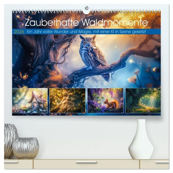 Produktbild: Zauberhafte Waldmomente (hochwertiger Premium Wandkalender 2026 DIN A2 quer), Kunstdruck in Hochglanz
