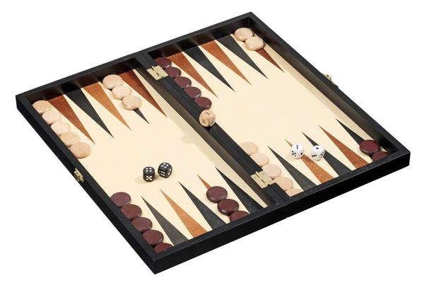 Philos 2514 - Schach-Backgammon-Dame-Set, Feld 44 mm, Königshöhe 75 mm