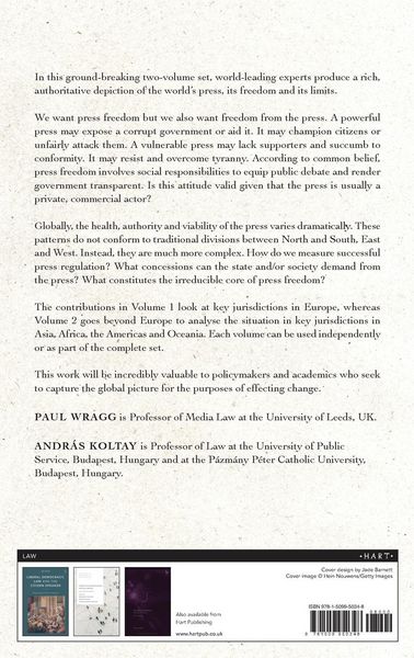 Produktbild: Global Perspectives on Press Regulation, Volume 1