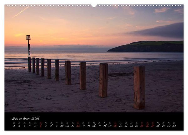 Produktbild: Wales - Pembrokeshire Coast Path (hochwertiger Premium Wandkalender 2026 DIN A2 quer), Kunstdruck in Hochglanz