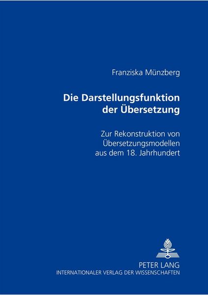 Produktbild: Die Darstellungsfunktion der &Uuml;bersetzung
