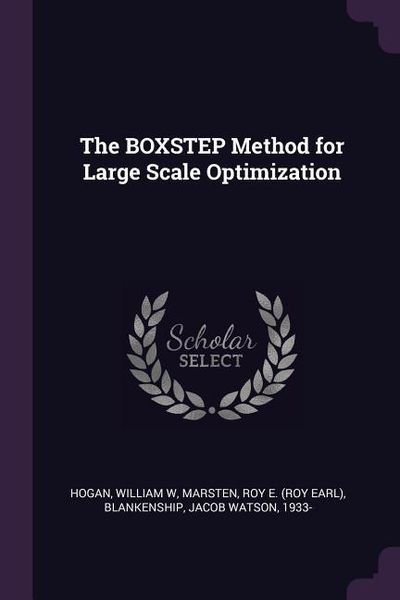 Produktbild: The BOXSTEP Method for Large Scale Optimization