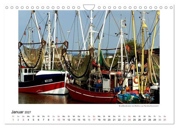 Produktbild: Krabbenkutter in Ostfriesland (Wandkalender 2027 DIN A4 quer), CALVENDO Monatskalender
