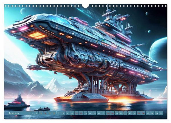 Produktbild: Kriegsschiffe Anbruch einer neuen &Auml;ra (Wandkalender 2026 DIN A3 quer), CALVENDO Monatskalender