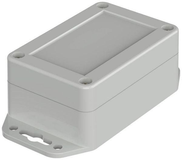 Produktbild: Bopla Euromas X, XT 090604 WL 7035 07809064 Flansch-Geh&auml;use 90 x 60 x 39.9 ABS Lichtgrau (RAL 7035) 1 St.