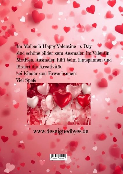 Produktbild: Malbuch Happy Valentine&acute;s Day