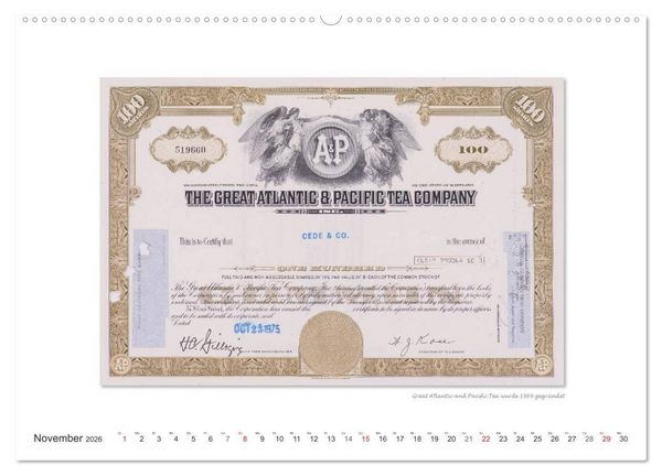 Produktbild: Aktien & Wertpapiere / CH-Version (hochwertiger Premium Wandkalender 2026 DIN A2 quer), Kunstdruck in Hochglanz