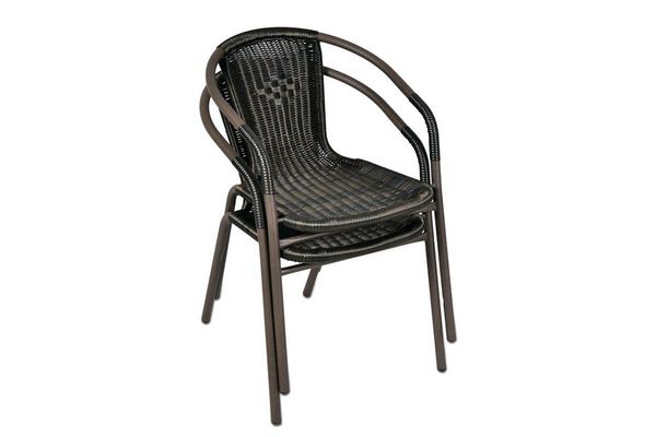Produktbild: 3-tlg. Bistroset Balkon Stuhl Tisch Set Braun