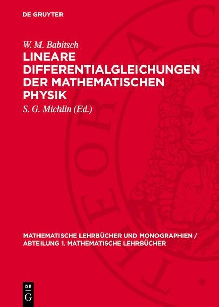Produktbild: Lineare Differentialgleichungen der mathematischen Physik