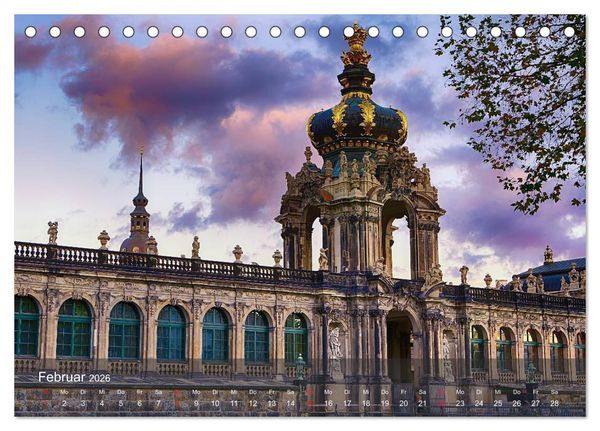 Produktbild: Dresden Bilder 2026 (Tischkalender 2026 DIN A5 quer), CALVENDO Monatskalender