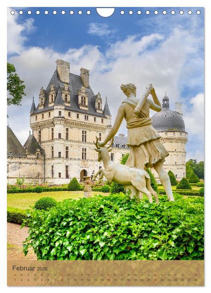 Produktbild: Die Schl&ouml;sser im Loiretal (Wandkalender 2026 DIN A4 hoch), CALVENDO Monatskalender