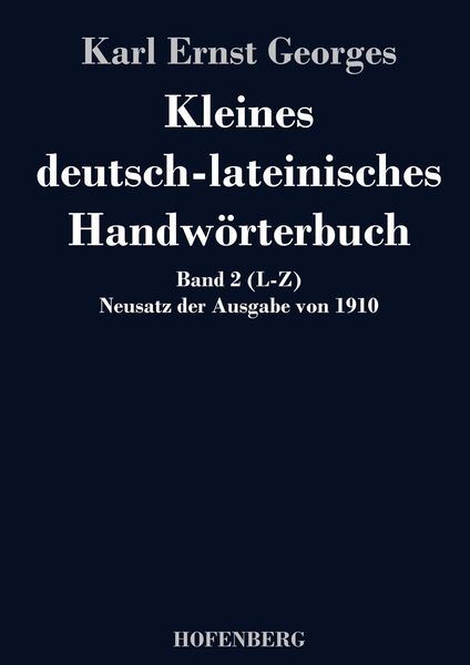 Produktbild: Kleines deutsch-lateinisches Handw&ouml;rterbuch