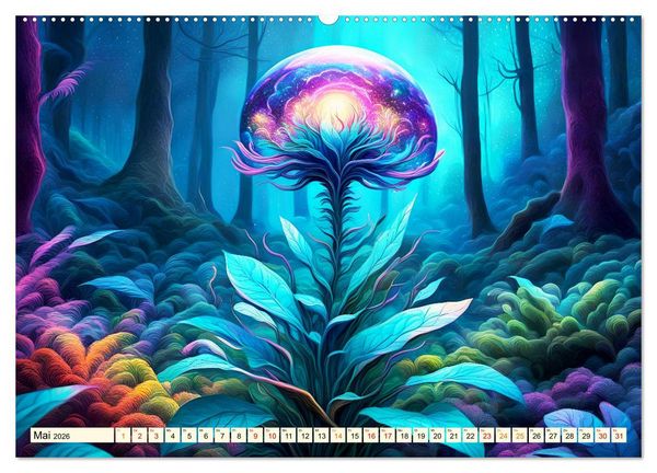 Produktbild: Pflanzenkosmos - Pflanzen wie aus einer anderen Welt (Wandkalender 2026 DIN A2 quer), CALVENDO Monatskalender