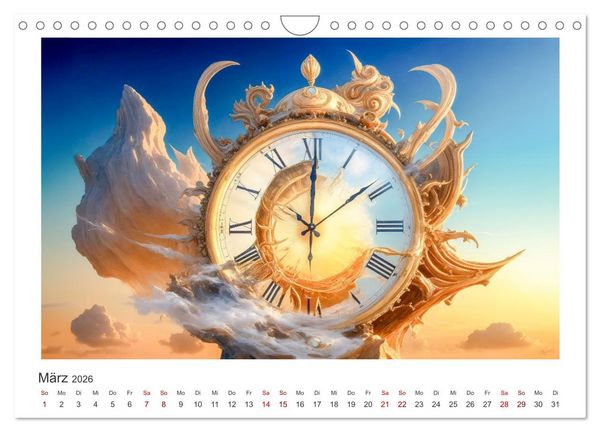 Produktbild: Zeit ist abstrakt (Wandkalender 2026 DIN A4 quer), CALVENDO Monatskalender