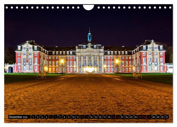 Produktbild: M&uuml;nsterland Romantik - Romantische Schl&ouml;sser und Wasserburgen (Wandkalender 2026 DIN A4 quer), CALVENDO Monatskalender