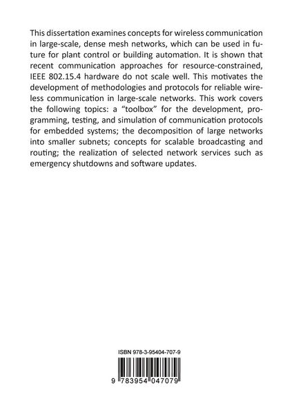 Produktbild: Methodologies and Protocols for Wireless Communication in Large-Scale, Dense Mesh Networks