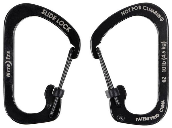 Produktbild: NITE Ize CSL2-01-R6 Karabiner SlideLock Gr. 2 44mm x 29mm x 2.5mm 1St.