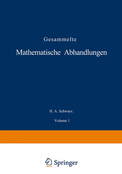Produktbild: Gesammelte Mathematische Abhandlungen
