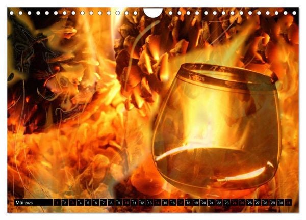 Produktbild: Feuer &bull; W&auml;rme, Licht & Gefahr (Wandkalender 2026 DIN A4 quer), CALVENDO Monatskalender