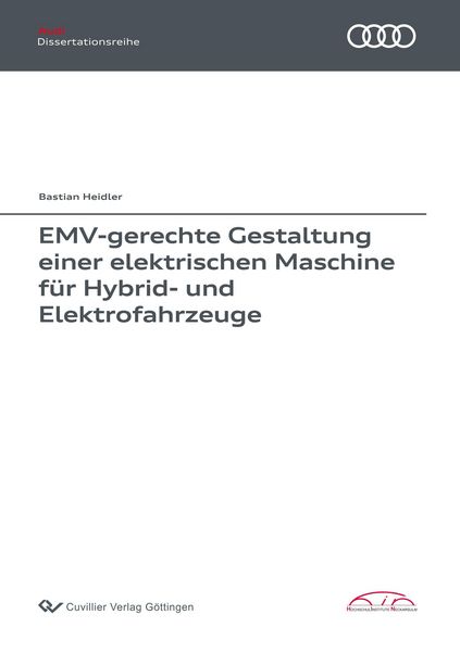 Produktbild: EMV-gerechte Gestaltung einer elektrischen Maschine f&uuml;r Hybrid- und Elektrofahrzeuge